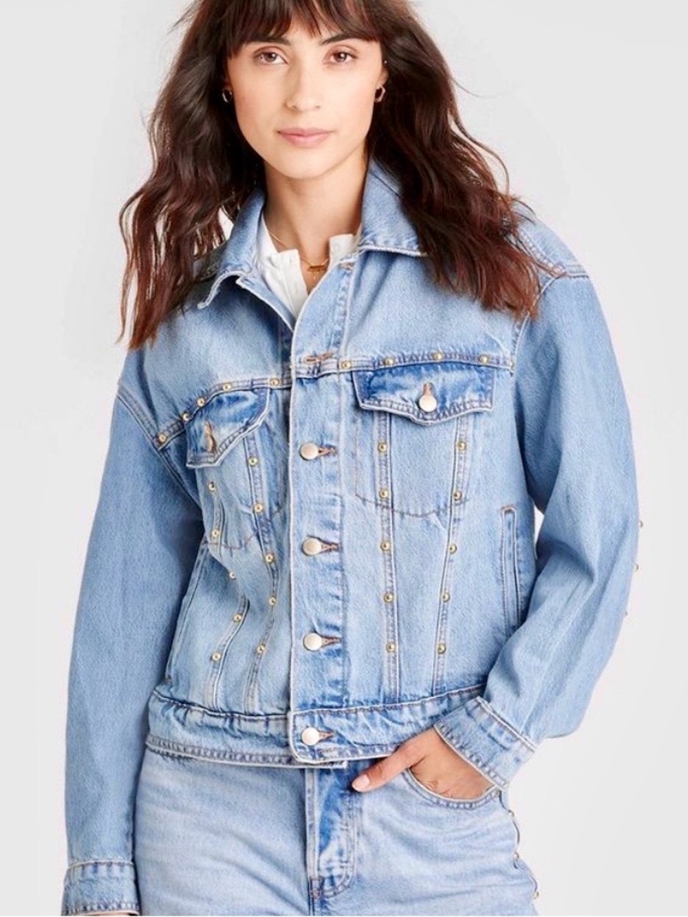 Universal Thread Studded Denim Jacket